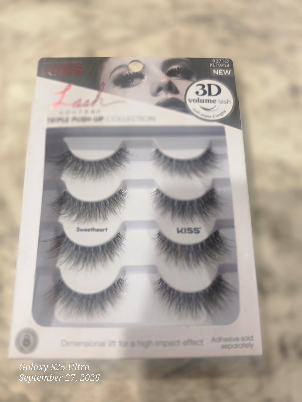 Kiss 3D Volume False Eyelashes - Black
